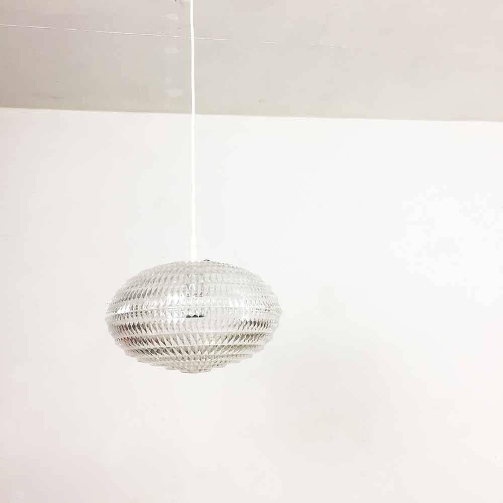 Mid-Century Modern 1970s Diamond Hanging Light by Aloys Gangkofner for Erco Lights in Germany