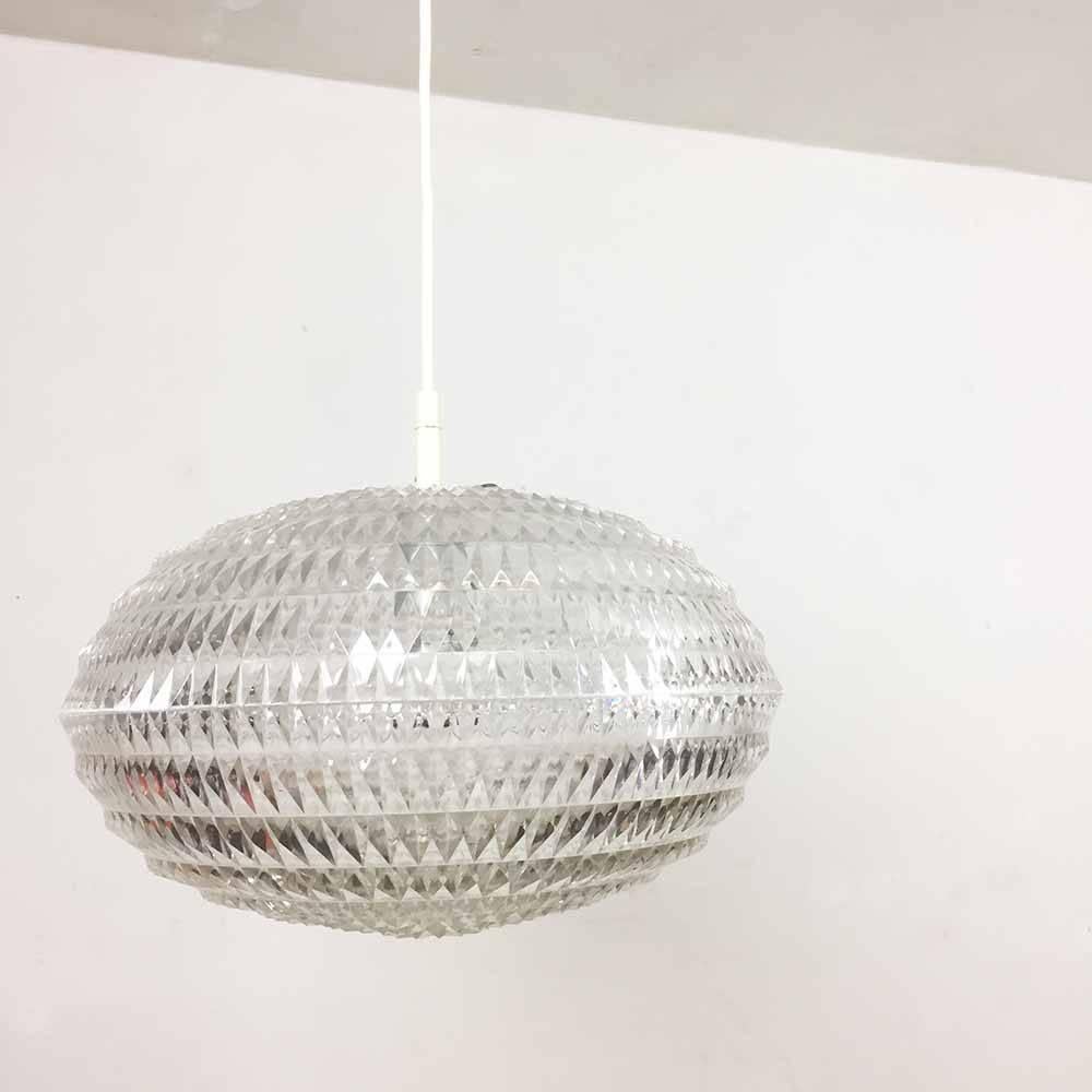 1970s Diamond Hanging Light by Aloys Gangkofner for Erco Lights in Germany In Good Condition In Kirchlengern, DE
