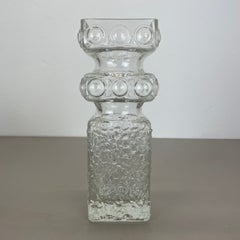 Large 30cm Bubble Glass Vase by Tamara Aladin for Riihimaen Lasi Oy Finland 1970