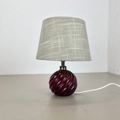 unique red ball Murano glass Table Light by Barovier & Toso attr., Italy 1960s