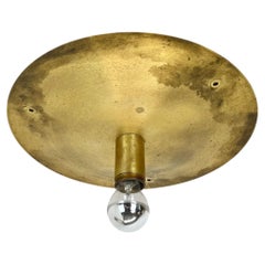 unique brass spot Gino Sarfatti Style wall Ceiling Light Flushmount Italy 1950s