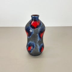 Original supercolor Ceramic Studio Pottery Vase by Marei Ceramics, Germany 1970s