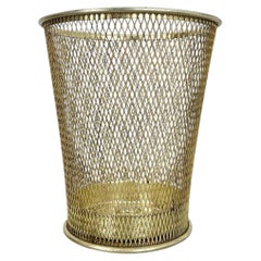 Corbeille à papier vintage servant de porte-parapluies, de style Matégot, France, années 1970
