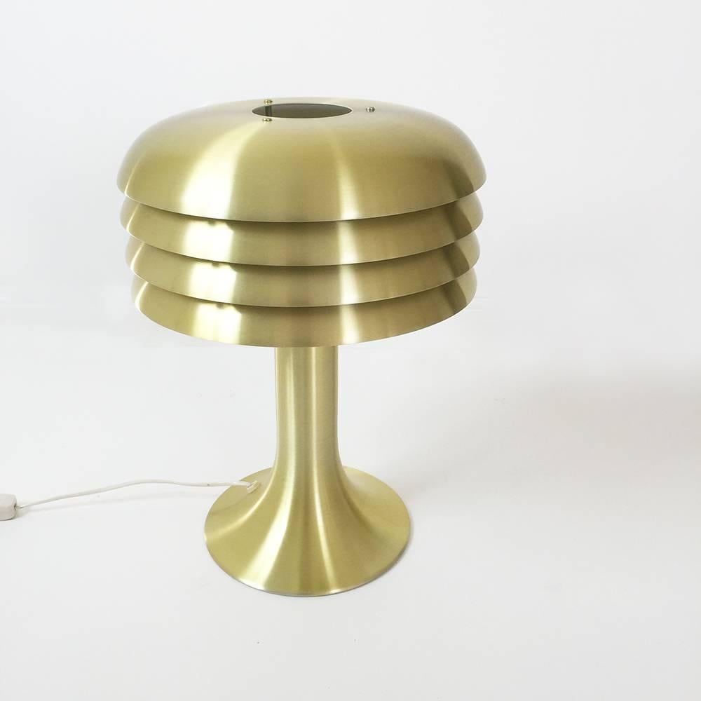 20th Century Original 1960s Brass Desktop Light by Hans-Agne Jakobsson, Markaryd, Sweden