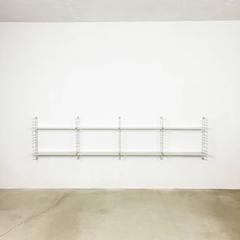 Original 1960s Metal Wall Unit in Light Grey by A. Dekker for Tomado, Holland