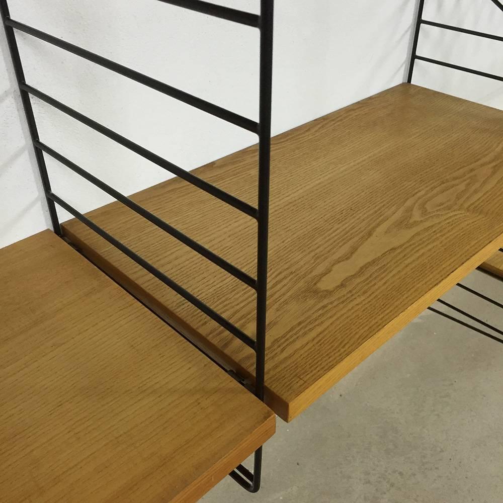 Mid-Century Modern Ash Wood String Wall Unit by Nisse Strinning for String Design AB, Sweden