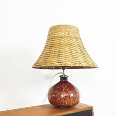 Glass Desk Lamp by Karl Wiedmann for WMF Ikora, 1950s Made in Germany