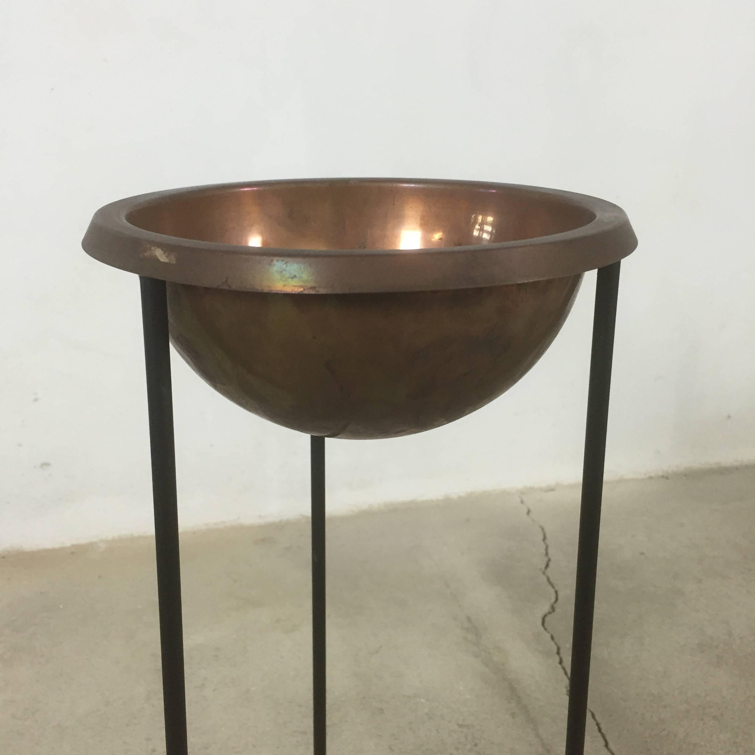Copper Swedish Ashtray Stand by Hans-Agne Jakobsson for Hans-Agne Jakobsson AB Markaryd