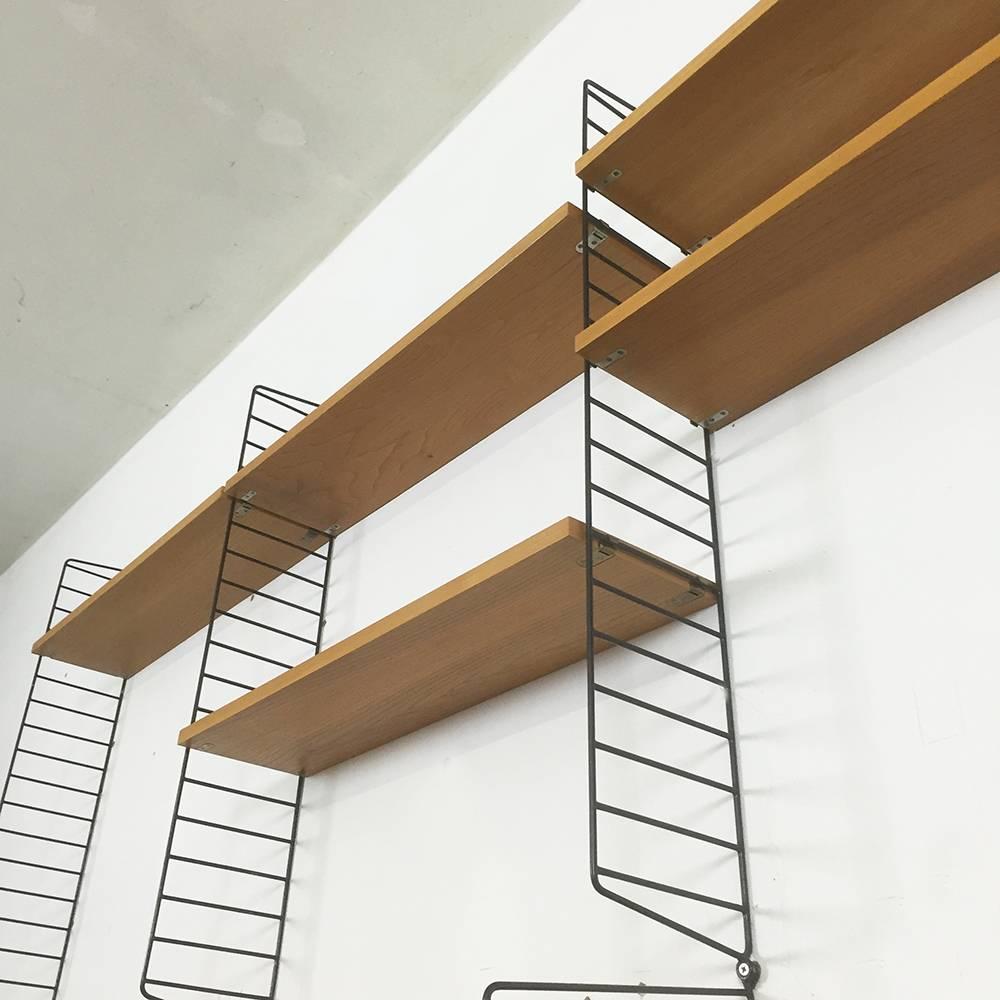 Metal Original 1960s String Wall Unit by Nisse Strinning for String Design, AB Sweden