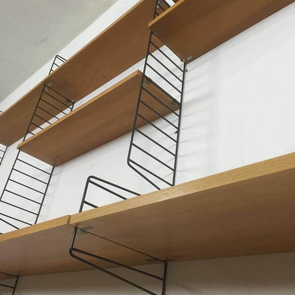 Original 1960s String Wall Unit by Nisse Strinning for String Design, AB Sweden 1