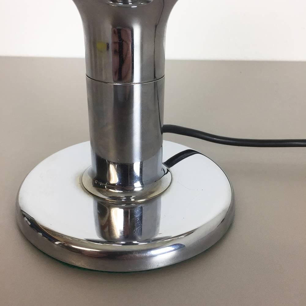 Mid-Century Modern Original Modernist 1970s Chrome Table Light Made by Cosack Lights, Germany