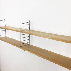 Original Ashwood 1960s Modular String Wall Unit by Nisse Strinning, Sweden