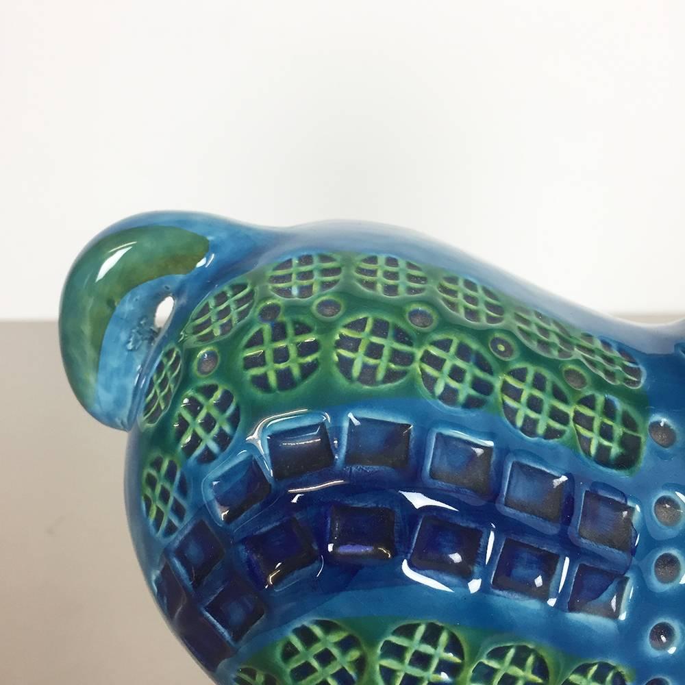 Original 1960s Ceramic Horse in Rimini Blue Design by Aldo Londi for Bitossi 1