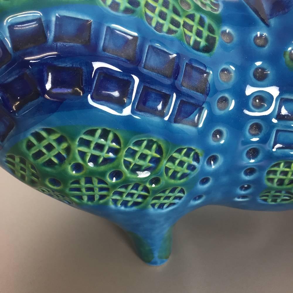 Original 1960s Ceramic Horse in Rimini Blue Design by Aldo Londi for Bitossi 2