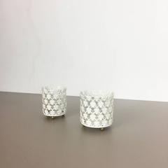 Original 1960s Modernist Set of Two Flower Pot Plant Stands Vase Made in France