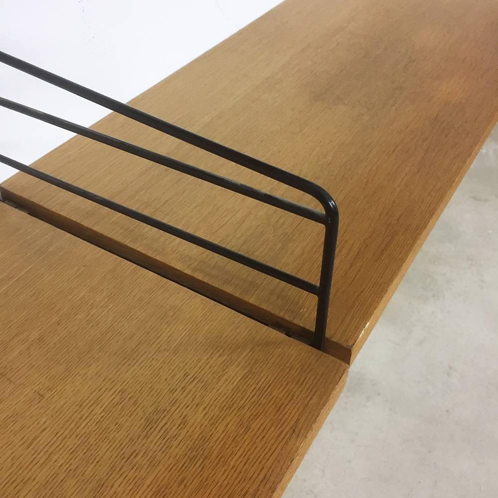 Original Oak Wood, 1960s Modular String Wall Unit by Nisse Strinning, Sweden In Good Condition In Kirchlengern, DE