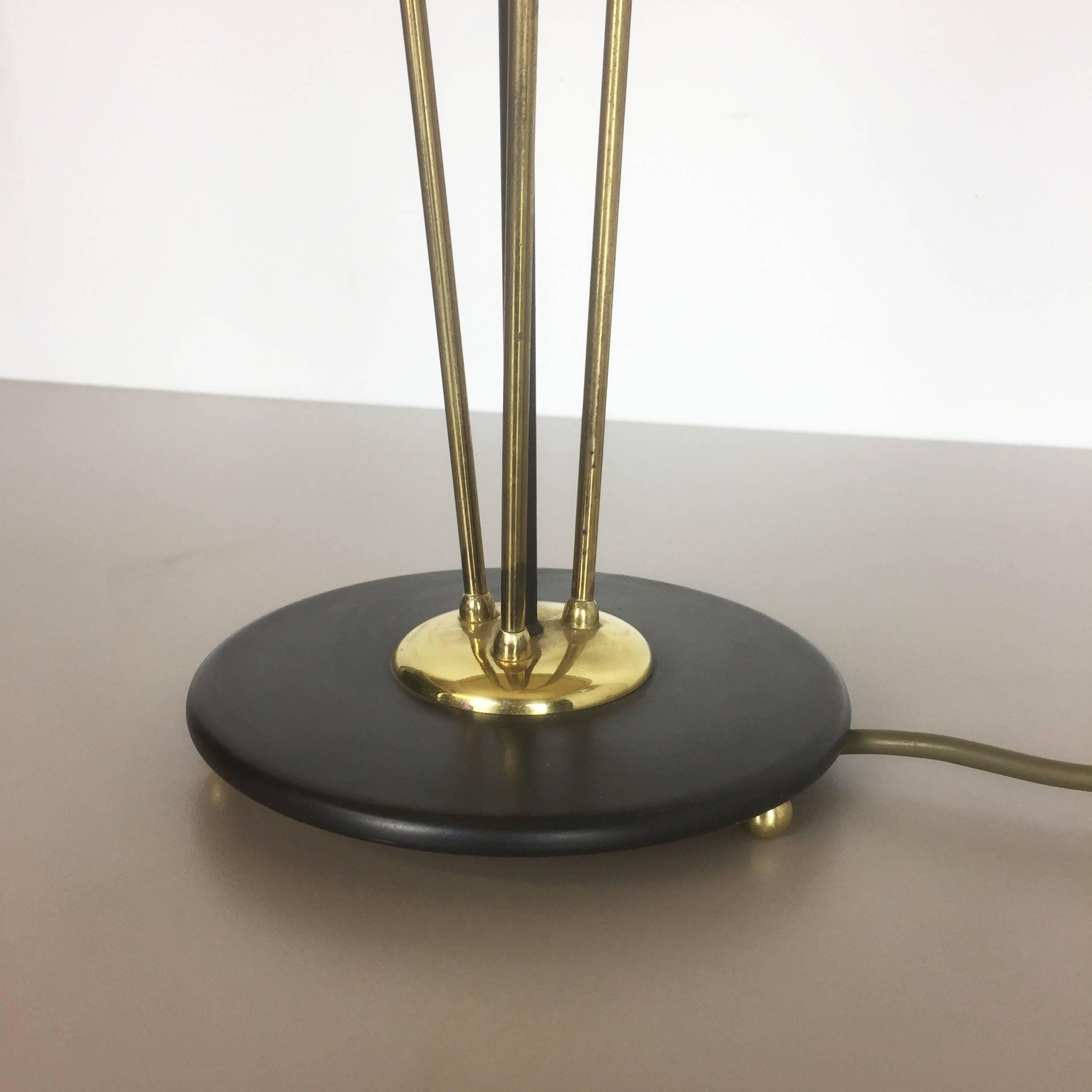 Mid-Century Modern Original Modernist Huge Table Light with Metal Base, Italy, 1960s