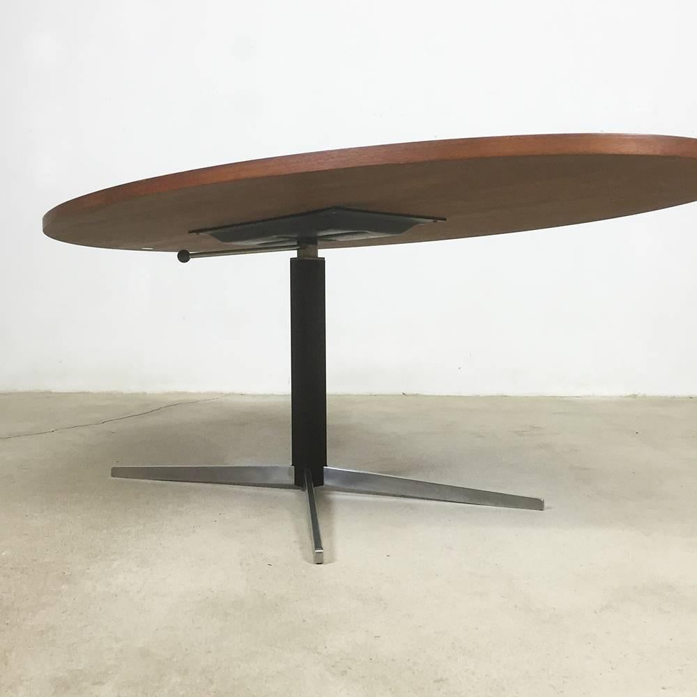 Height Adjustable Teak Table by Wilhelm Renz, Germany, 1960s 2