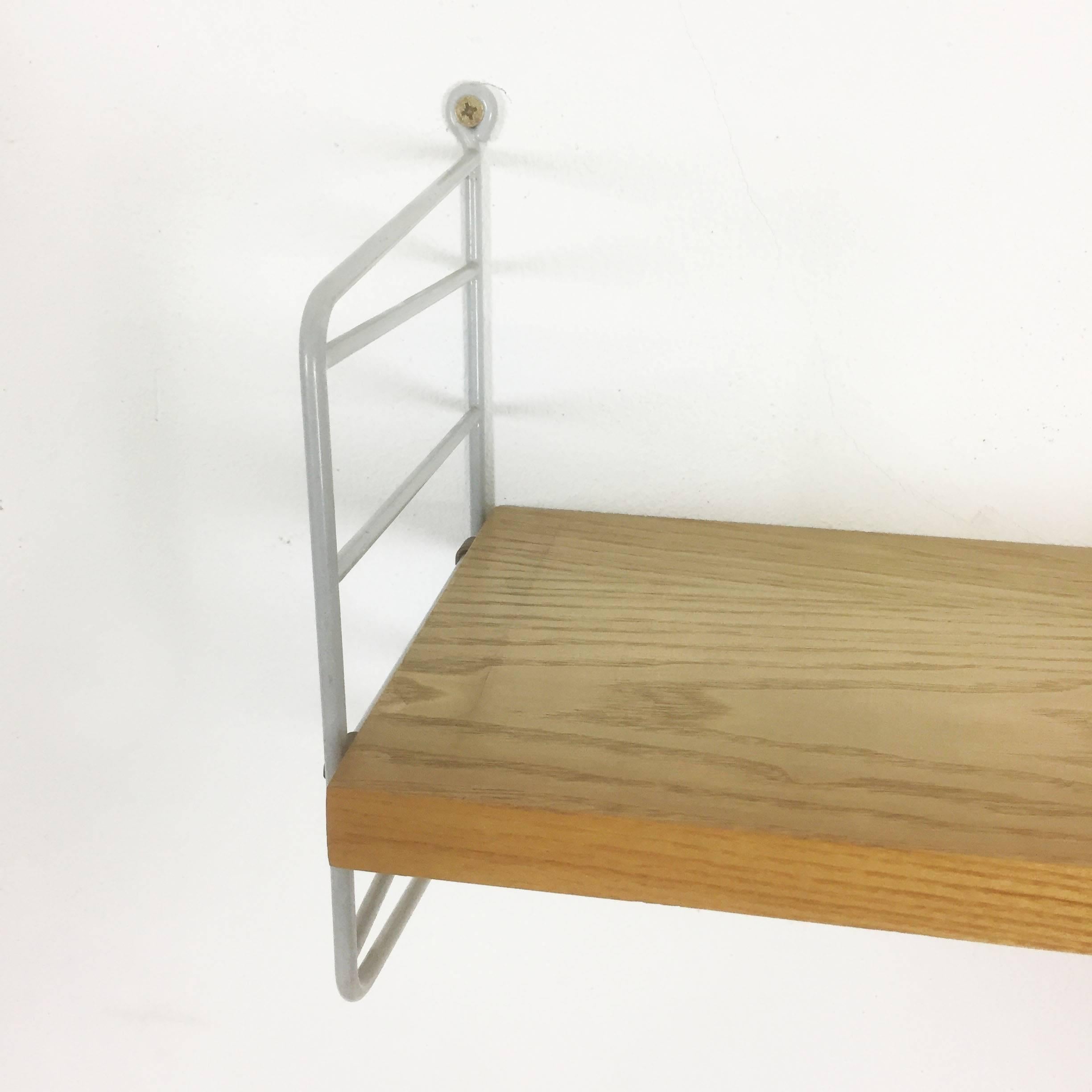 20th Century Original 1960s Modular String Wall Unit in Ash by Nisse Strinning, Sweden