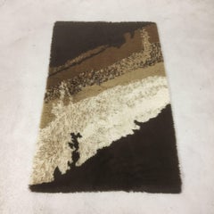Vintage 1970s Modernist High Pile Rya Rug by Desso, Netherlands