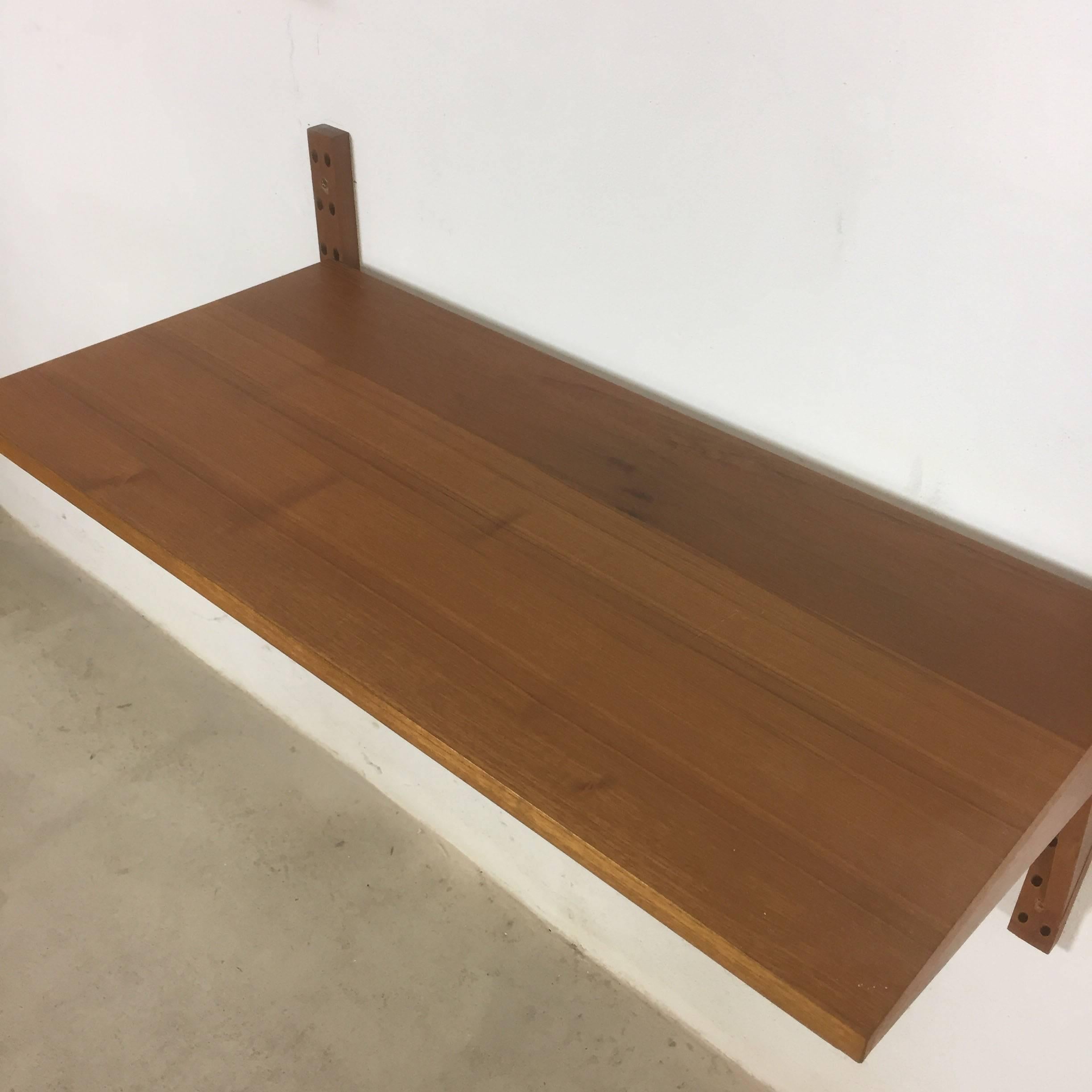 Mid-Century Modern Teak Desk Royal System Wall Unit by Poul Cadovius for Cado, Denmark, 1960s