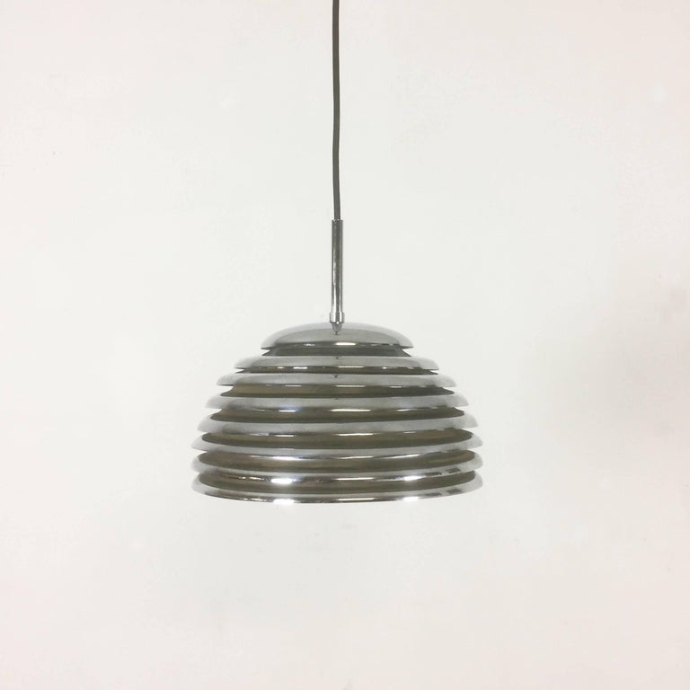 Chrome Hanging Pendant Lamp Light By Kazuo Motozawa For Staff Article Hanging Light Producer Staff Lights 1960s Origin Germany Age