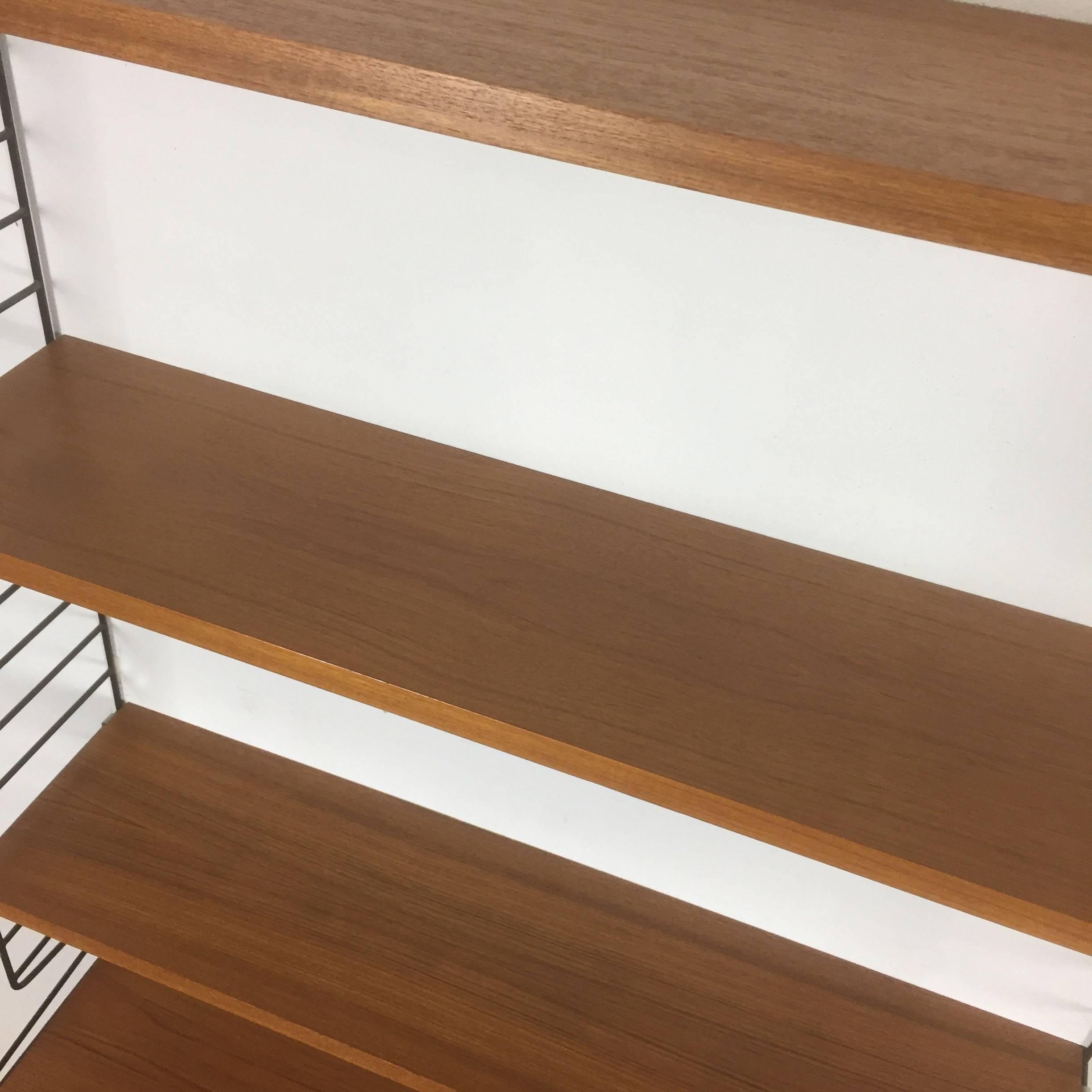 Swedish Teak Wall Unit by Nisse Strinning for String, 1960s 2