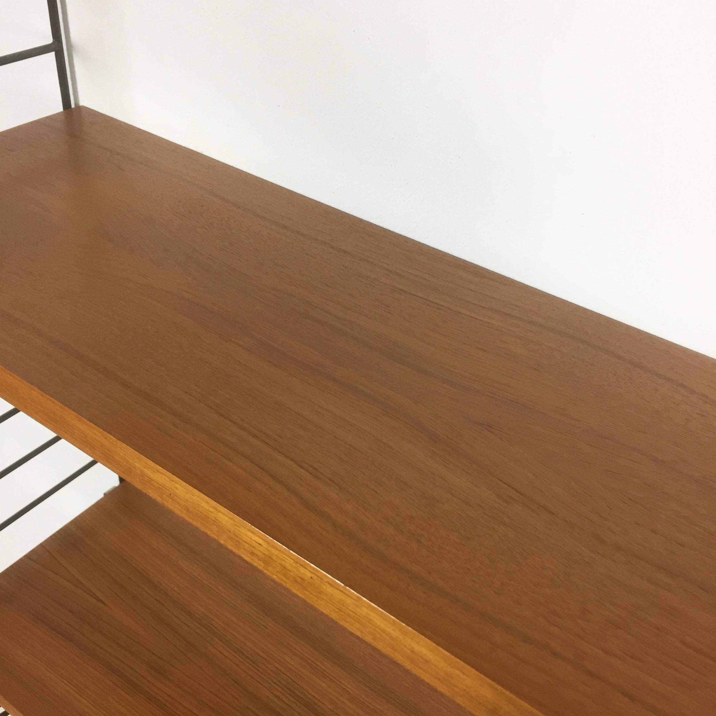 Swedish Teak Wall Unit by Nisse Strinning for String, 1960s 3