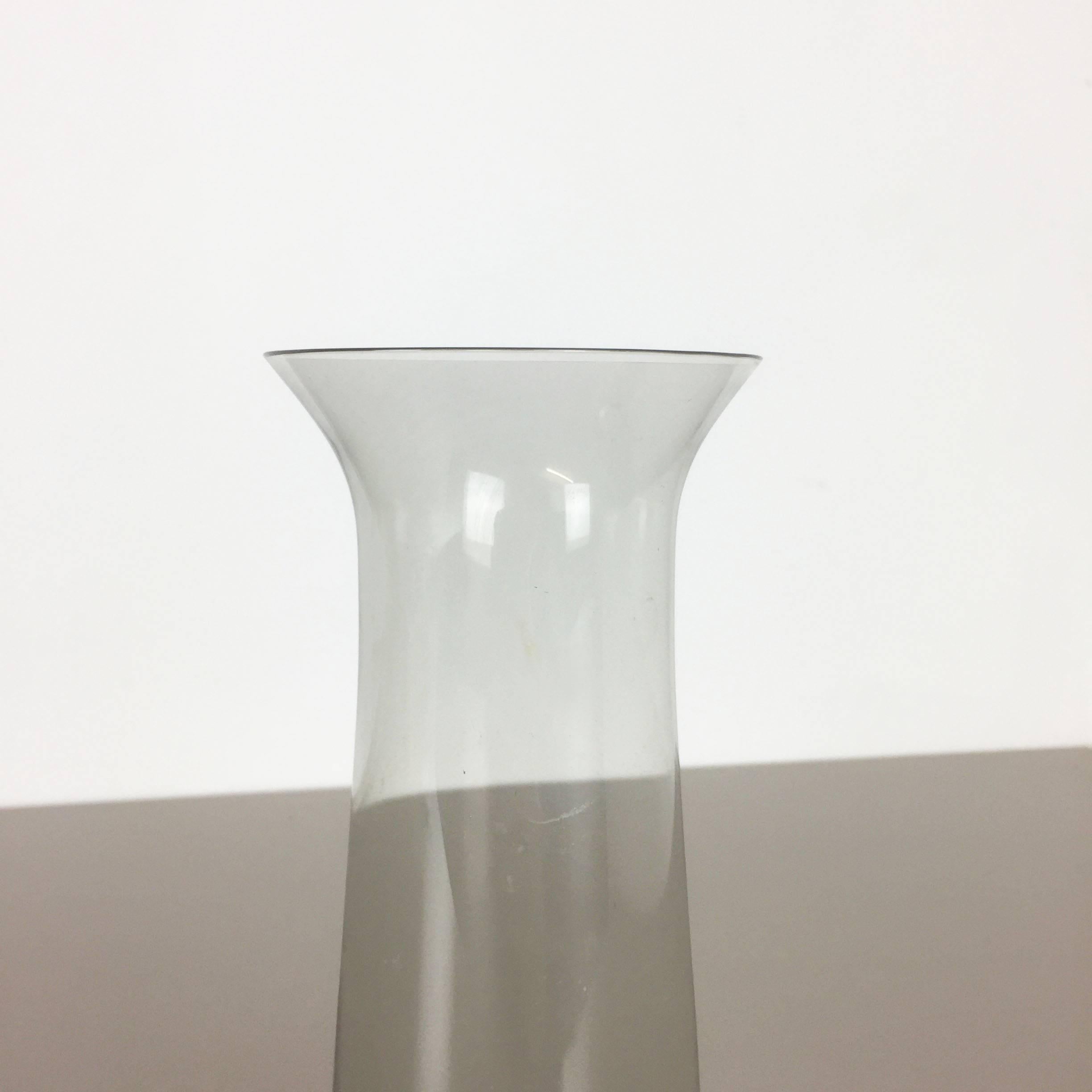 Mid-Century Modern Super Rare Vintage 1960s Glass Turmalin Vase by Wilhelm Wagenfeld for WMF