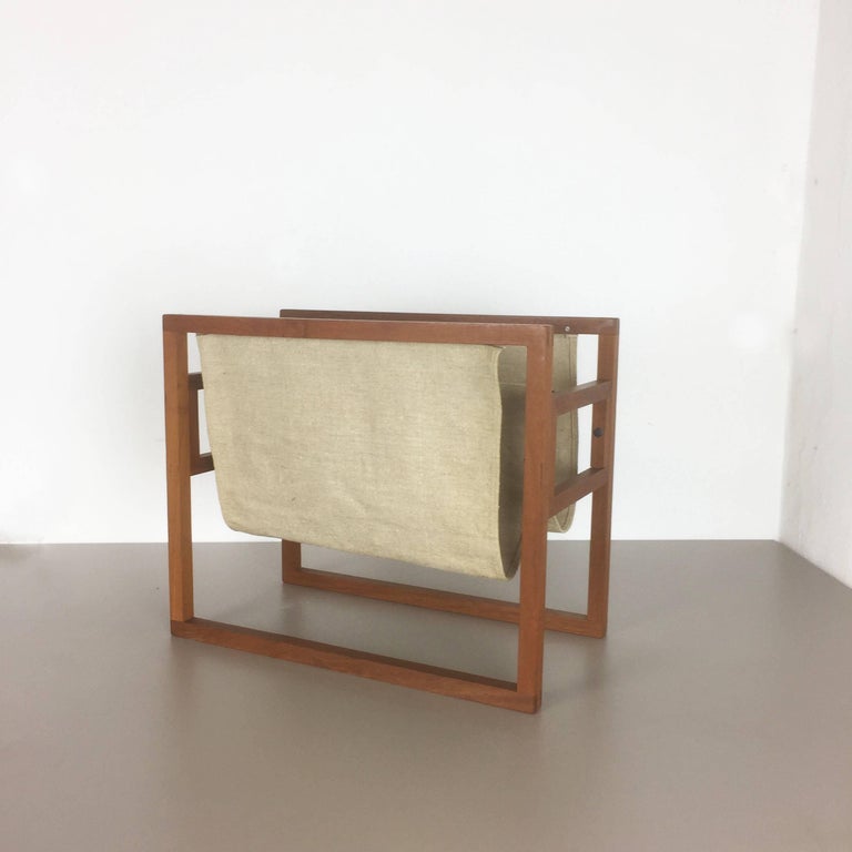 Sika Racks Original 1960s Teak Magazine Rack by Kai Kristiansen for Sika Mobler ...