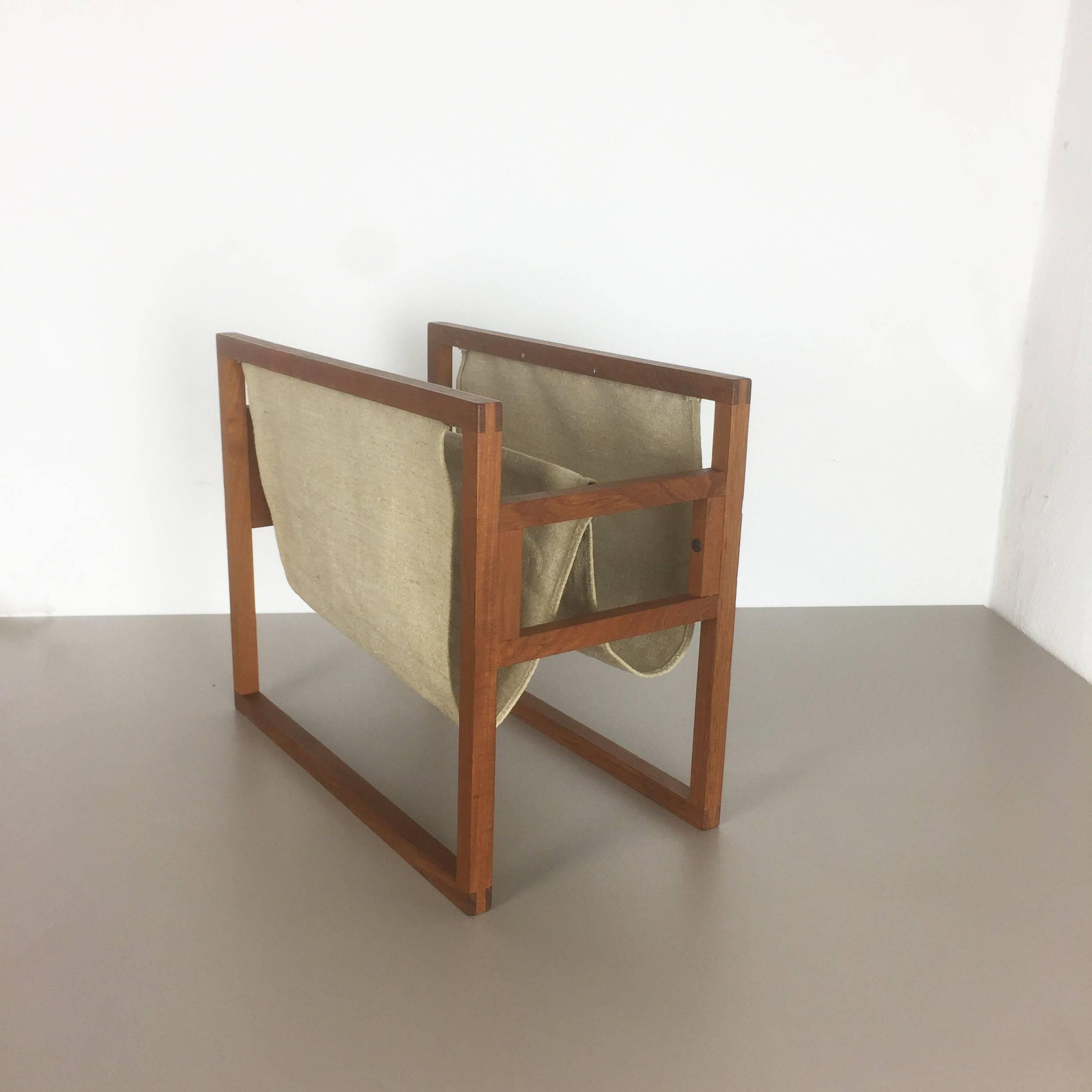 Mid-Century Modern Original 1960s Teak Magazine Rack by Kai Kristiansen for Sika Mobler, Denmark