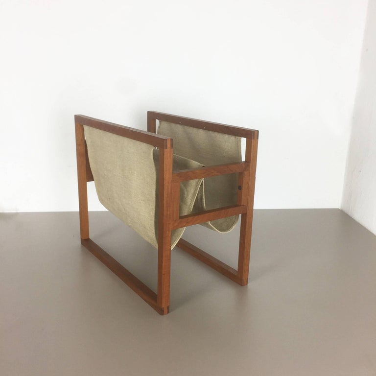 Sika Racks Original 1960s Teak Magazine Rack by Kai Kristiansen for Sika Mobler ...