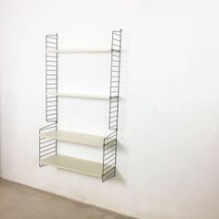 Original 1960s String Wall Unit with White Boards by Nisse Strinning, Sweden
