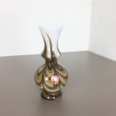 Vintage 1970s Opaline Florence Vase Designed by Carlo Moretti, Italy