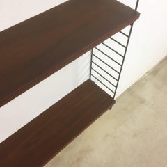 Swedish Teak Wall Unit by Nisse Strinning for String Design AB Sweden, 1960s