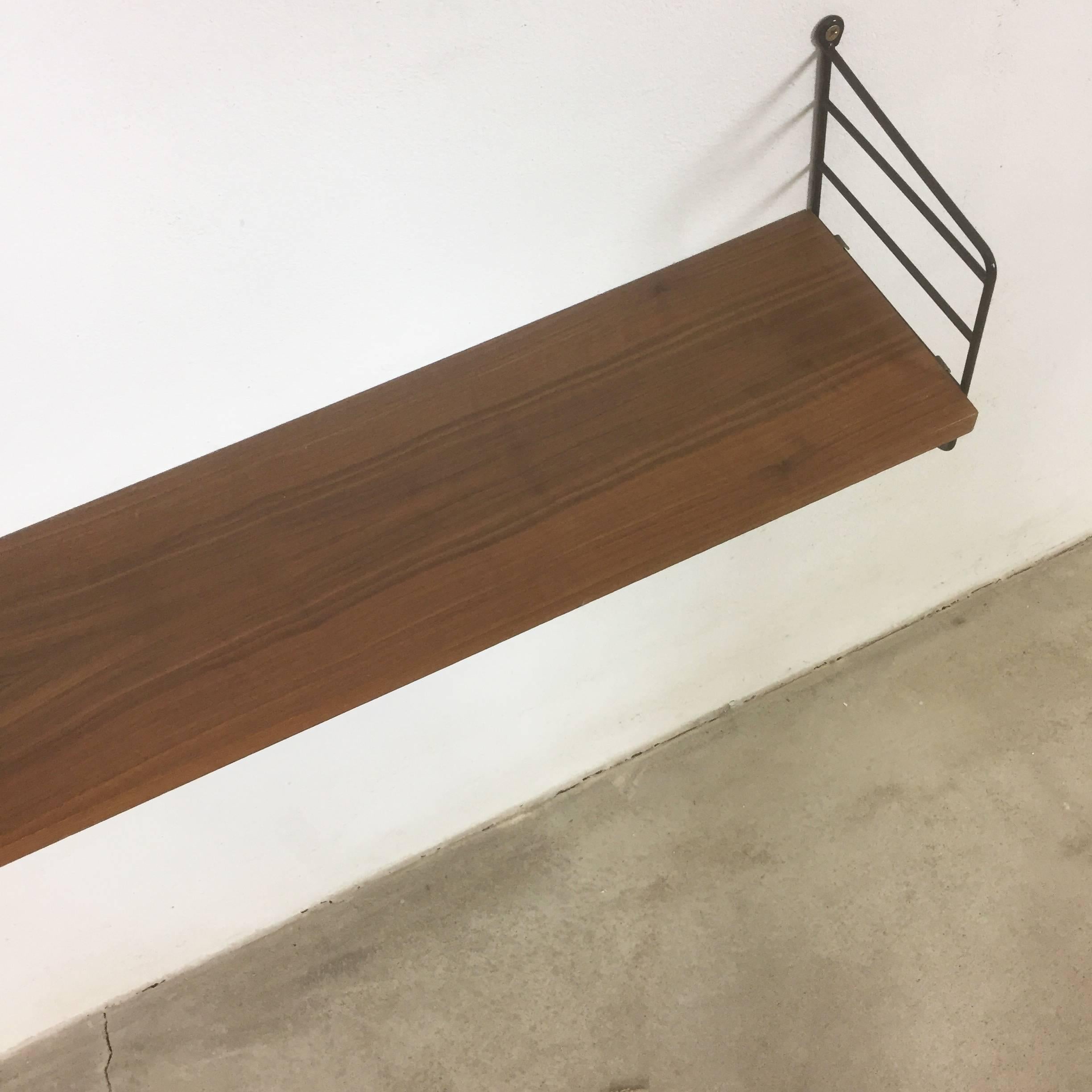 Swedish Set of Two String Walnut Wall Units Nisse Strinning String Design AB Sweden