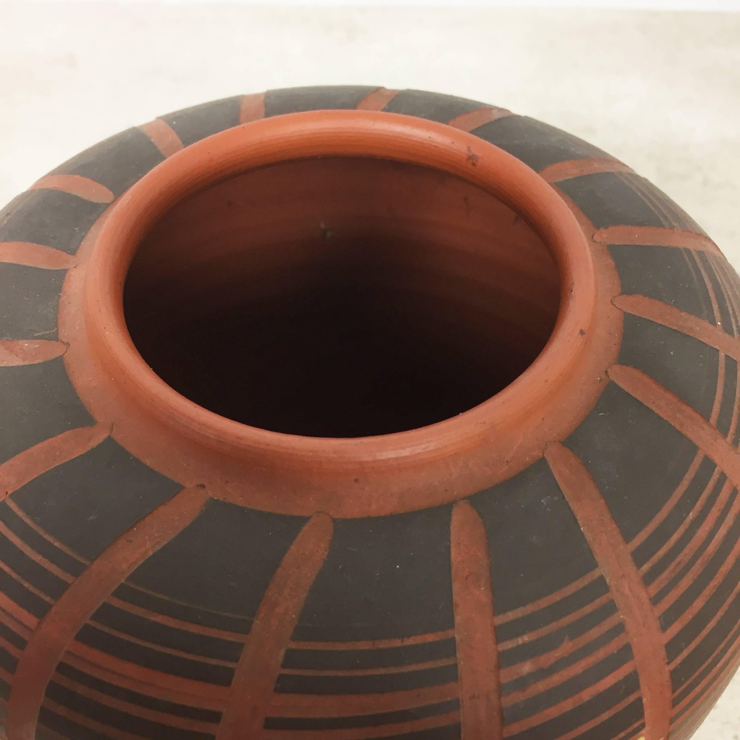 20th Century Vintage 1960s Cubic Ceramic Pottery Vase by Hükli Ceramic, Germany