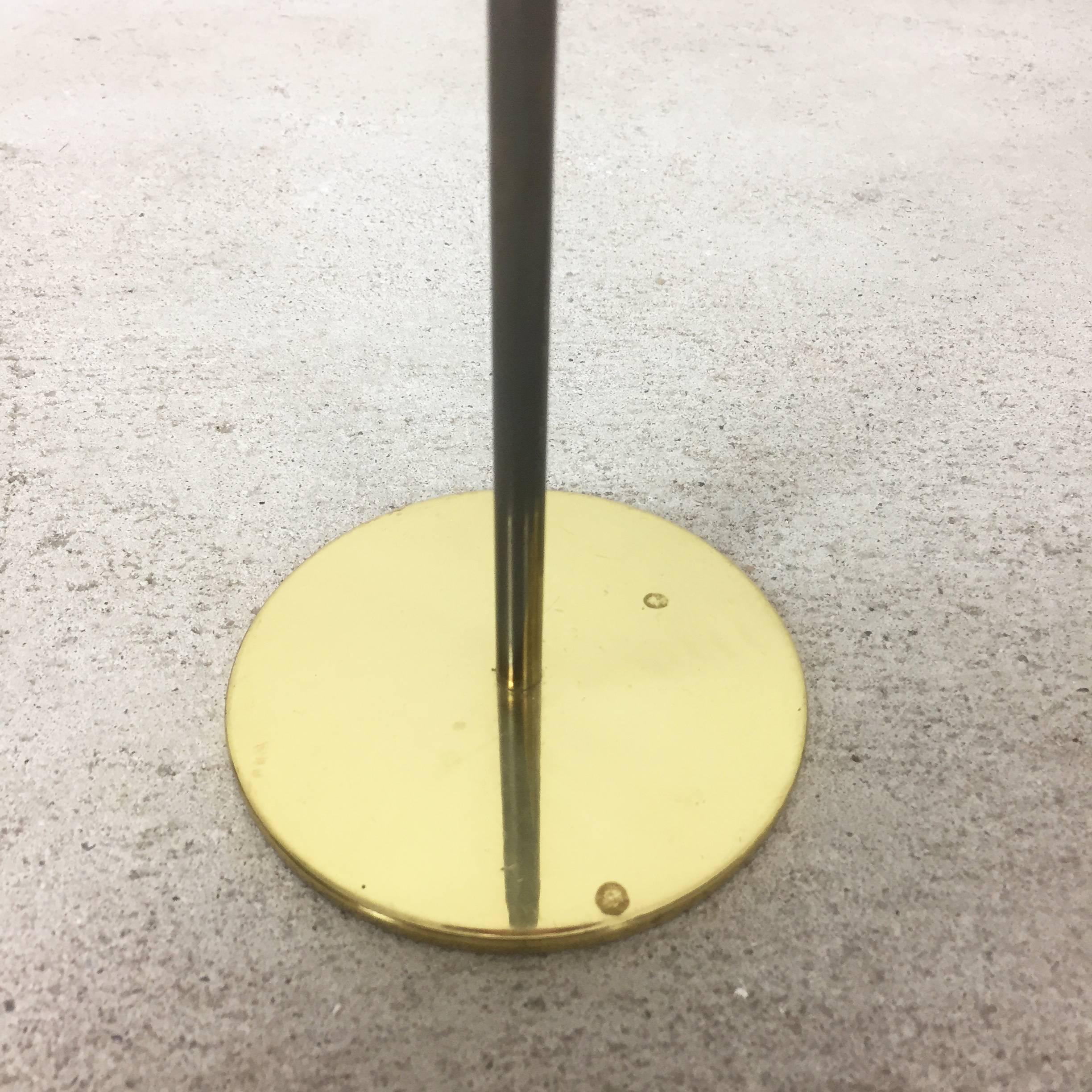 Extra Large 1960s Brass and Glass Candleholder by Hans-Agne Jakobsson AB Sweden In Good Condition In Kirchlengern, DE