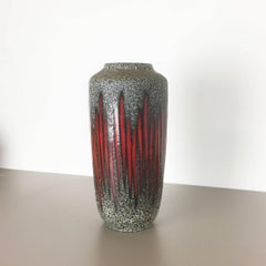Extra Large Vintage Pottery Fat Lava Vase Made by Scheurich, Germany, 1970s