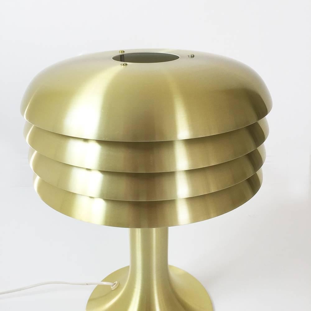 Swedish Original 1960s Brass Desktop Light by Hans-Agne Jakobsson, Markaryd, Sweden