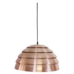 Modernist 1960s Swedish Copper Pendant Light by Hans-Agne Jakobsson, Sweden