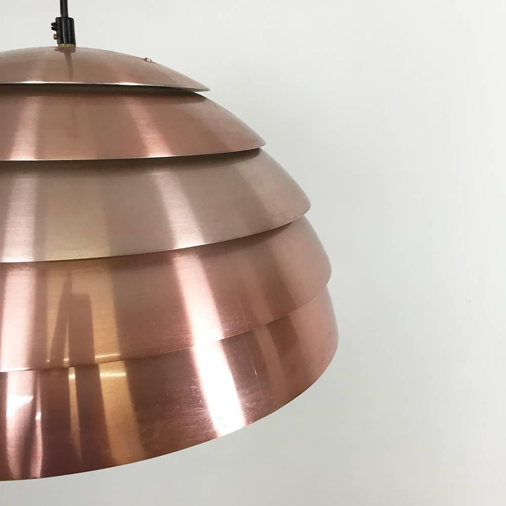 Mid-Century Modern Modernist 1960s Swedish Copper Pendant Light by Hans-Agne Jakobsson, Sweden