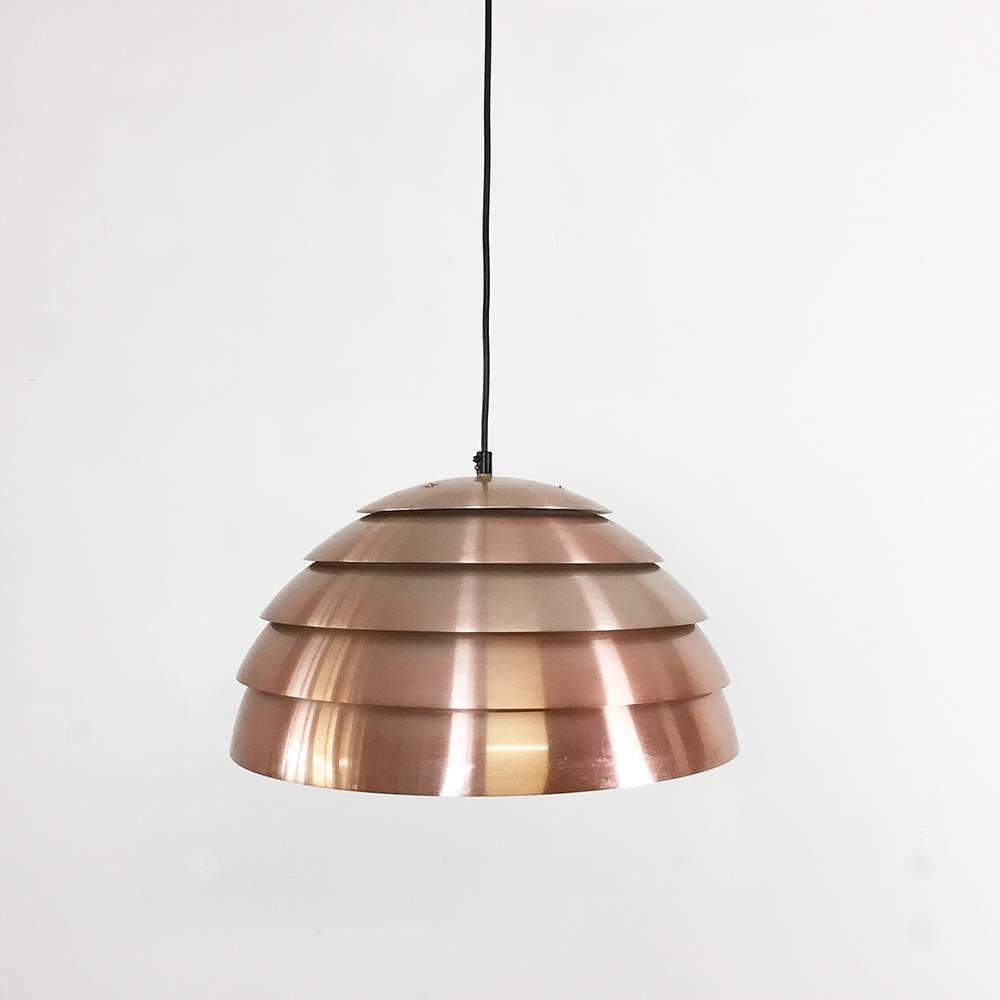 Modernist 1960s Swedish Copper Pendant Light by Hans-Agne Jakobsson, Sweden In Good Condition In Kirchlengern, DE