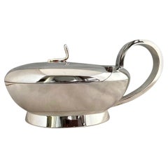 Silver Plated Parmesan Serving Bowl, Attributed to Gio Ponti, for Krupp Milano