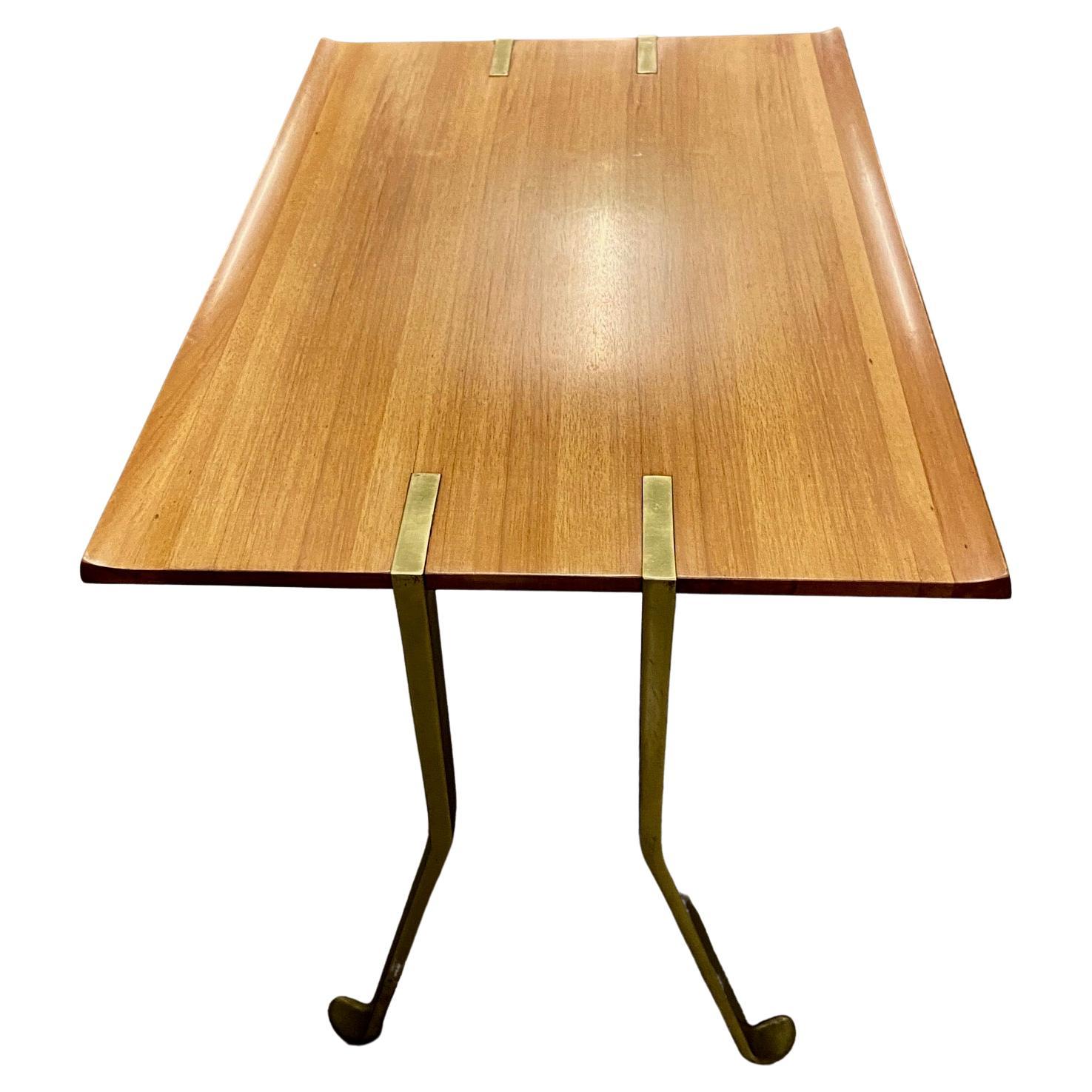1950's to 60's Italian side Table with unusual metal legs In Good Condition For Sale In London, GB