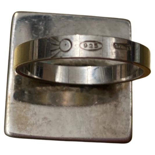 Enzo Mari silver ring from 