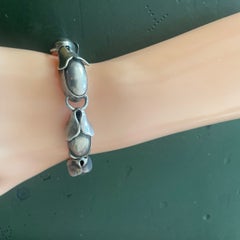 Mid-Century Georg Jensen Silver Bracelet, signed and stamped