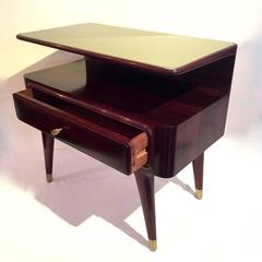 Pair of 1940s-1950s Nightstands or Bedside Cabinets with Drawers