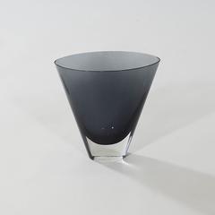 Conical Glass Vase with a Clear Glass Base by Kaj Franck, 1911-1989