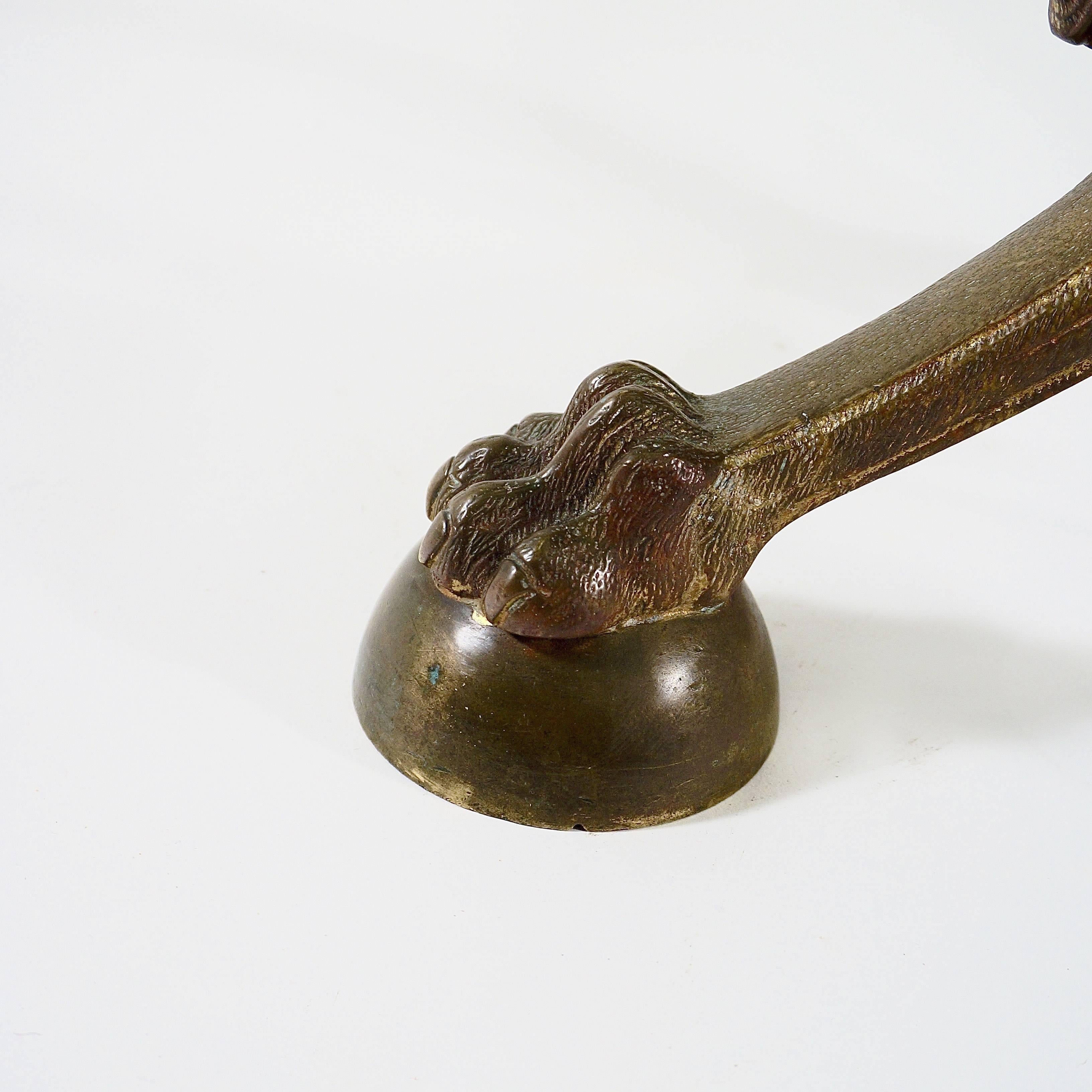 Finely Cast Napoleon III Bronze Standard Lamp In Good Condition For Sale In Babworth, Retford